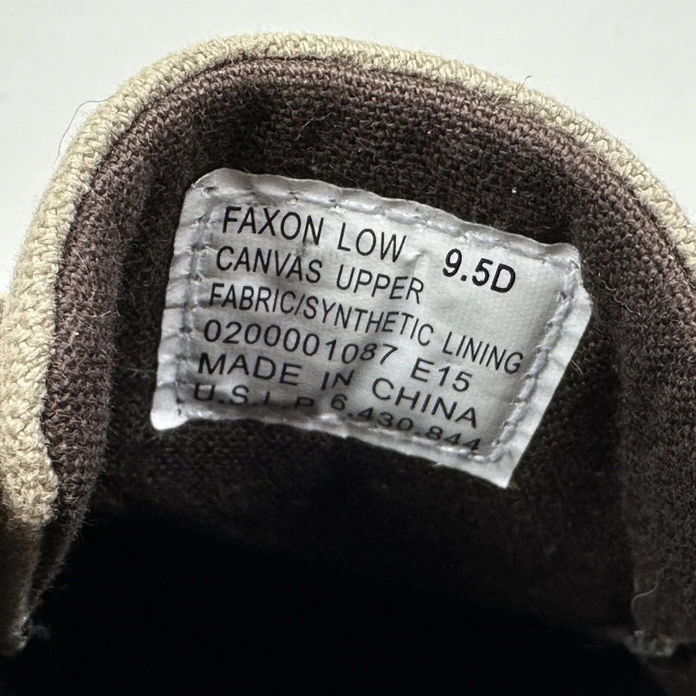 Polo Ralph Lauren‎ Faxon Low Top Canvas Shoes Sneaker Tan Mens Size 9.5 D